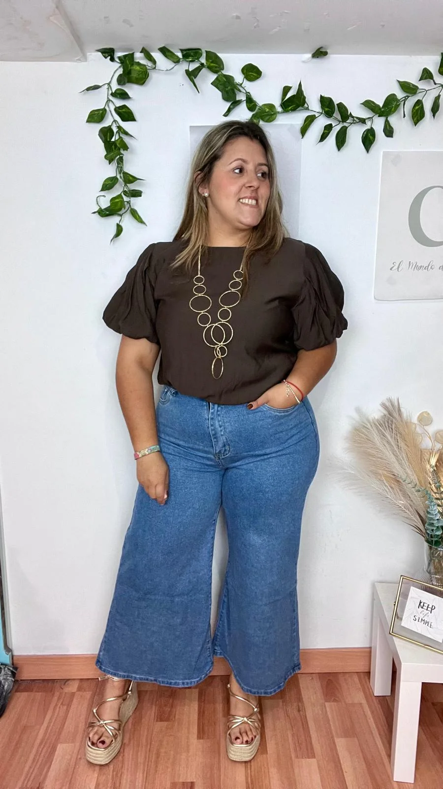 Camisa Camila chocolate